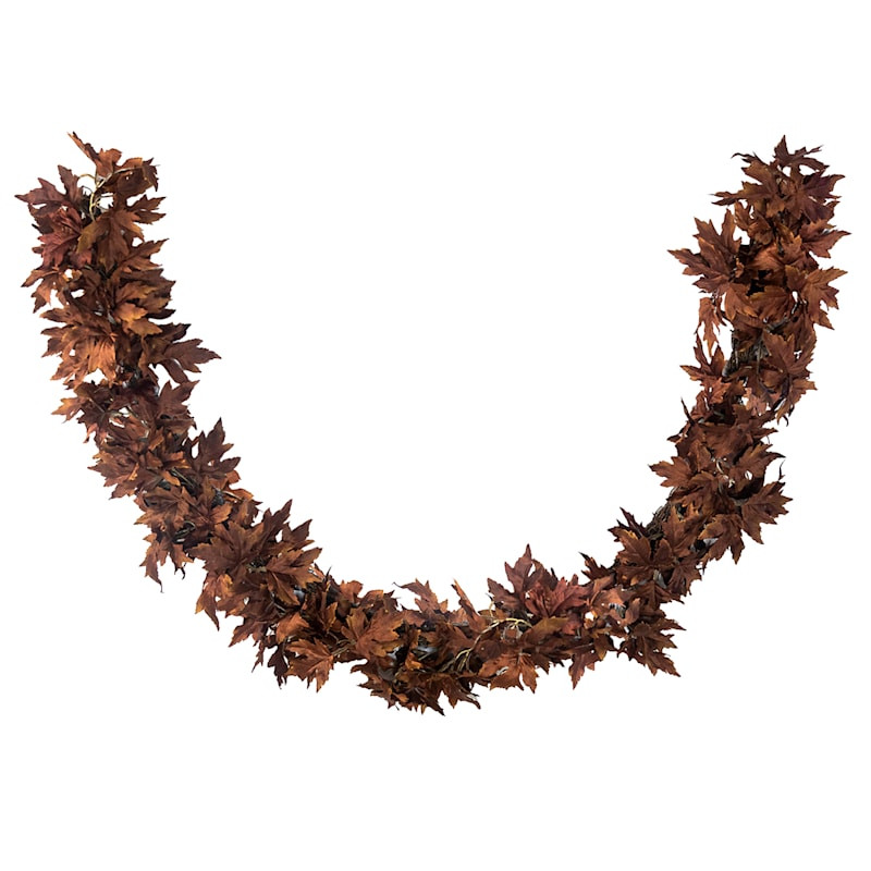 Maple Leaves Garland, 72" | At Home
