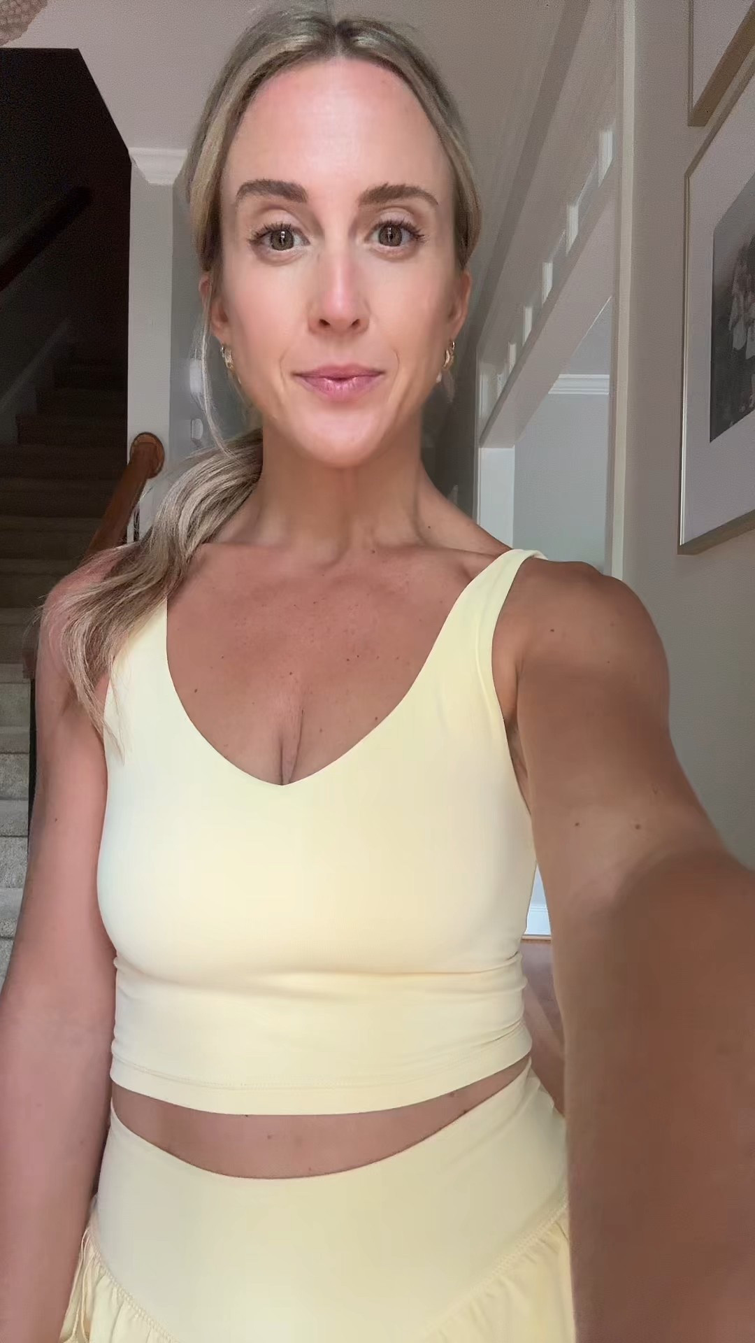 The obsession with butter yellow is real! Wearing xs in both pieces.

#LTKPetite #LTKFindsUnder50 #LTKActive