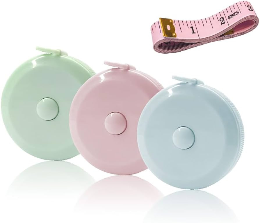 GDMINLO 3 Pack Tape Measure Measuring Tape for Body Fabric Sewing Tailor Cloth Knitting Craft Wei... | Amazon (US)