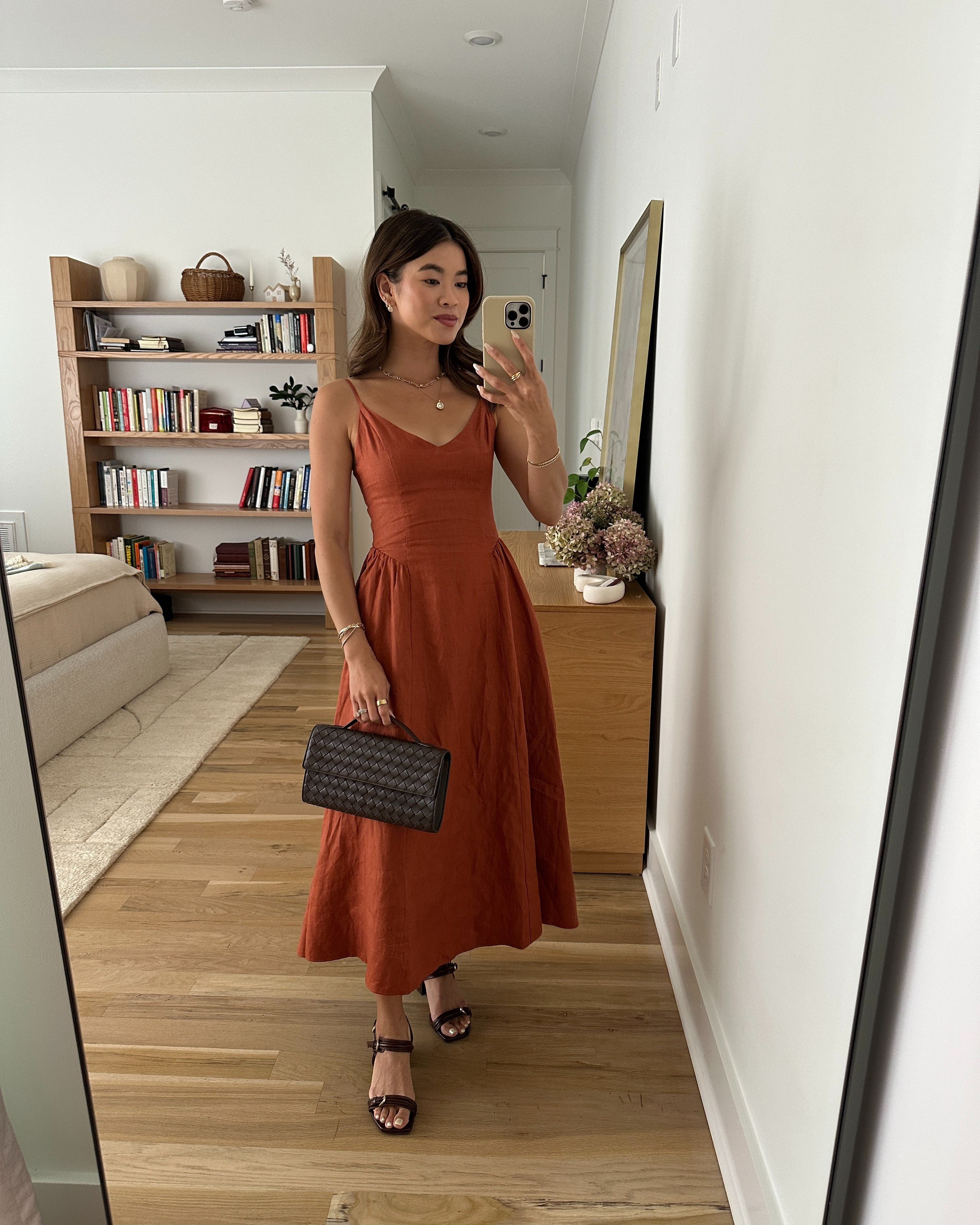 I’m obsessed with this color for the summer! @Aritzia has such stunning dresses.

Sizing info:
Aritzia Technique Linen Dress - Size 0 in Mariner Terracotta 

petite fashion, get dressed with me, outfit inspiration, ootd, nashville outfit, Nashville influencer, petite style, vacation style, casual outfits, mom style, petite dress, spring outfits, spring outfit info, spring dress, summer dress, cotton dress, spring outfit idea, heels, summer heels, aritzia dress, petite friendly dress, wedding guest dress, casual summer dress, linen dress

#LTKSeasonal #LTKPetite #LTKWedding