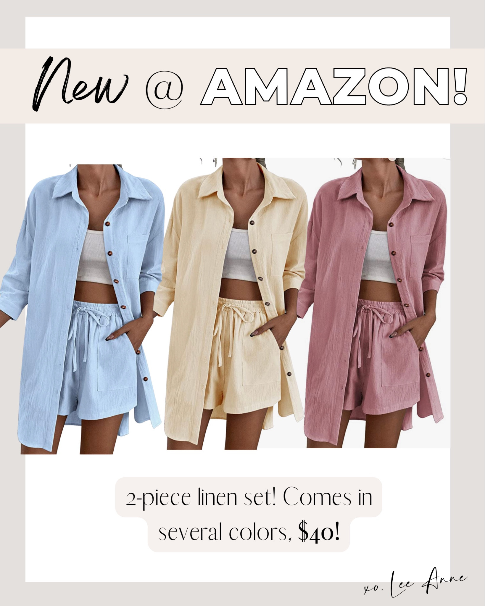 2-piece Amazon linen set! 

#founditonamazon

Lee Anne Benjamin 🤍

#LTKsalealert #LTKunder50 #LTKstyletip