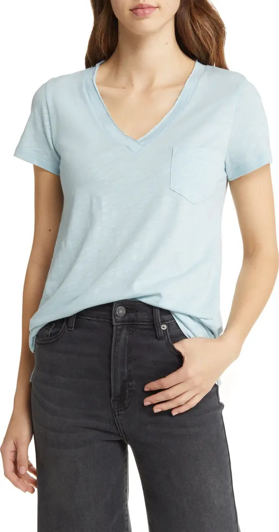 V-Neck Short Sleeve Pocket T-Shirt | Nordstrom