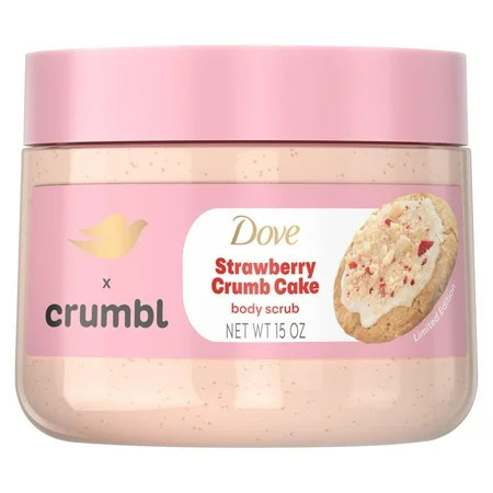 Dove Crumbl Body Scrub Strawberry Crumb Cake, 15 oz | Walmart (US)