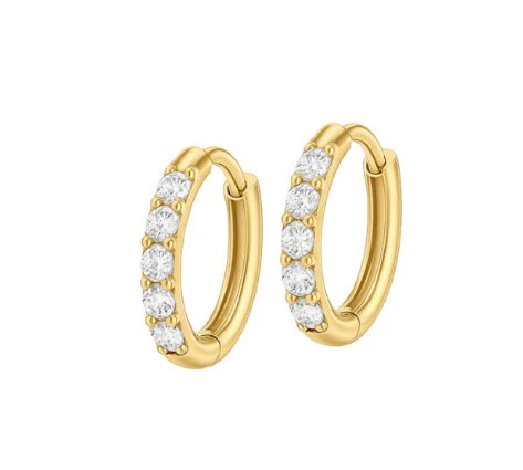 Titanium CZ Huggies | Pierced by Ash Design