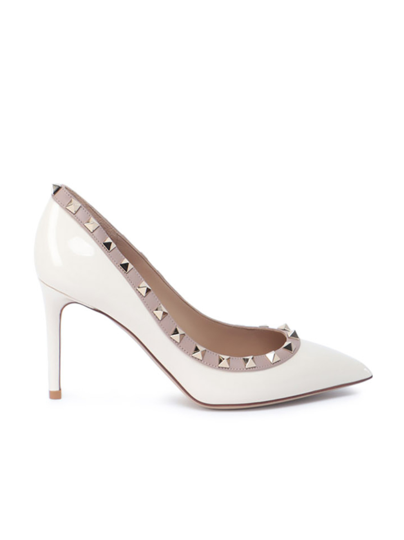 Rockstud-embellished pointed-toe pumps | Senser US