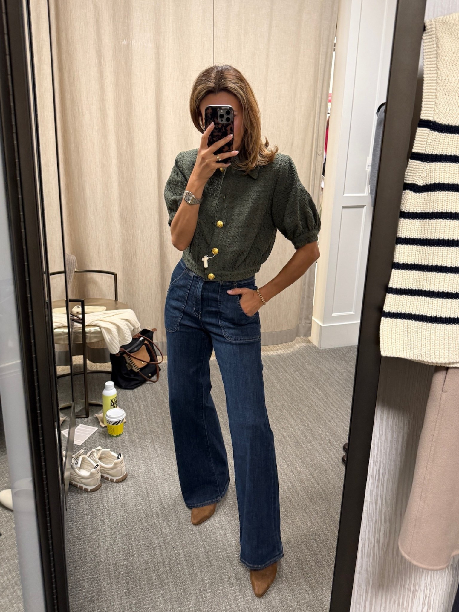 Loving this structured meets polished moment. Wearing a small in this cropped L’Agence jacket with Frame jeans (size 26) and Veronica Beard boots, all on sale now at Nordstrom. Shop the full outfit here! #Nordstrom #Anniversarysale

#LTKSaleAlert #LTKSeasonal #LTKStyleTip