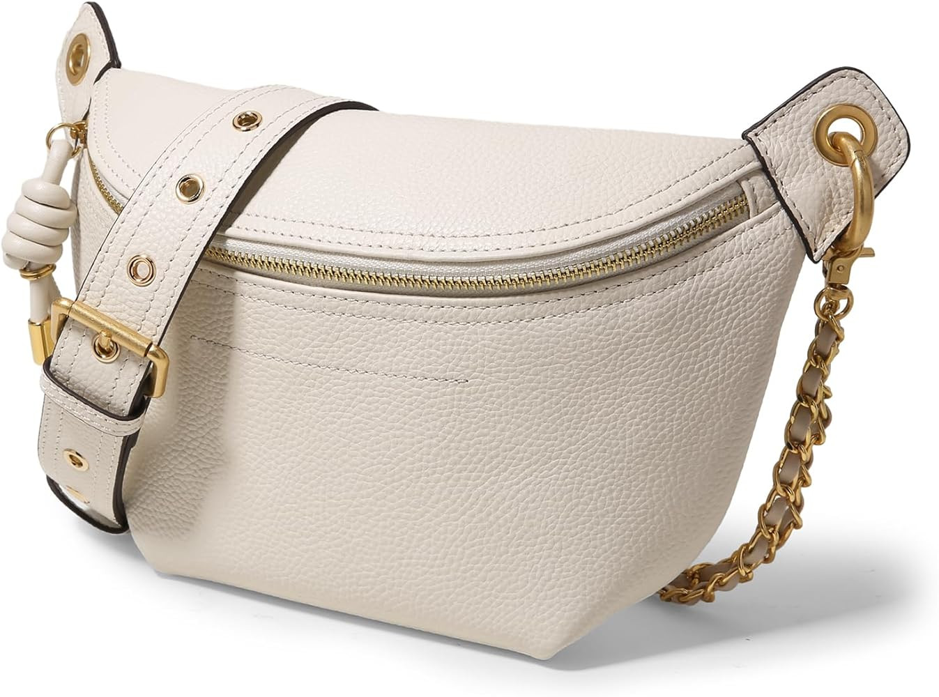 Genuine Leather Waist Packs for Women, Fashion Fanny Pack Belt Bag, Luxury Designer Trendy Crossb... | Amazon (US)