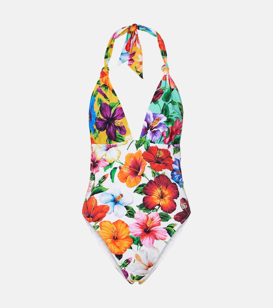 Dolce&Gabbana Floral halterneck swimsuit | Mytheresa (US/CA)