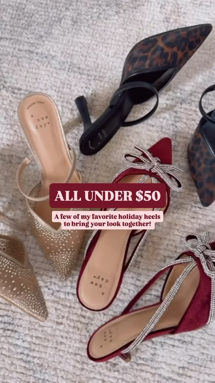 These heels are all under $50 and selling fast! The perfect heels for all your holiday events!

Loverly Grey, Target, mesh heels, sequin heels, holiday heels, red heels, pointed toe heels, leopard print heels 



#LTKHoliday #LTKFindsUnder50