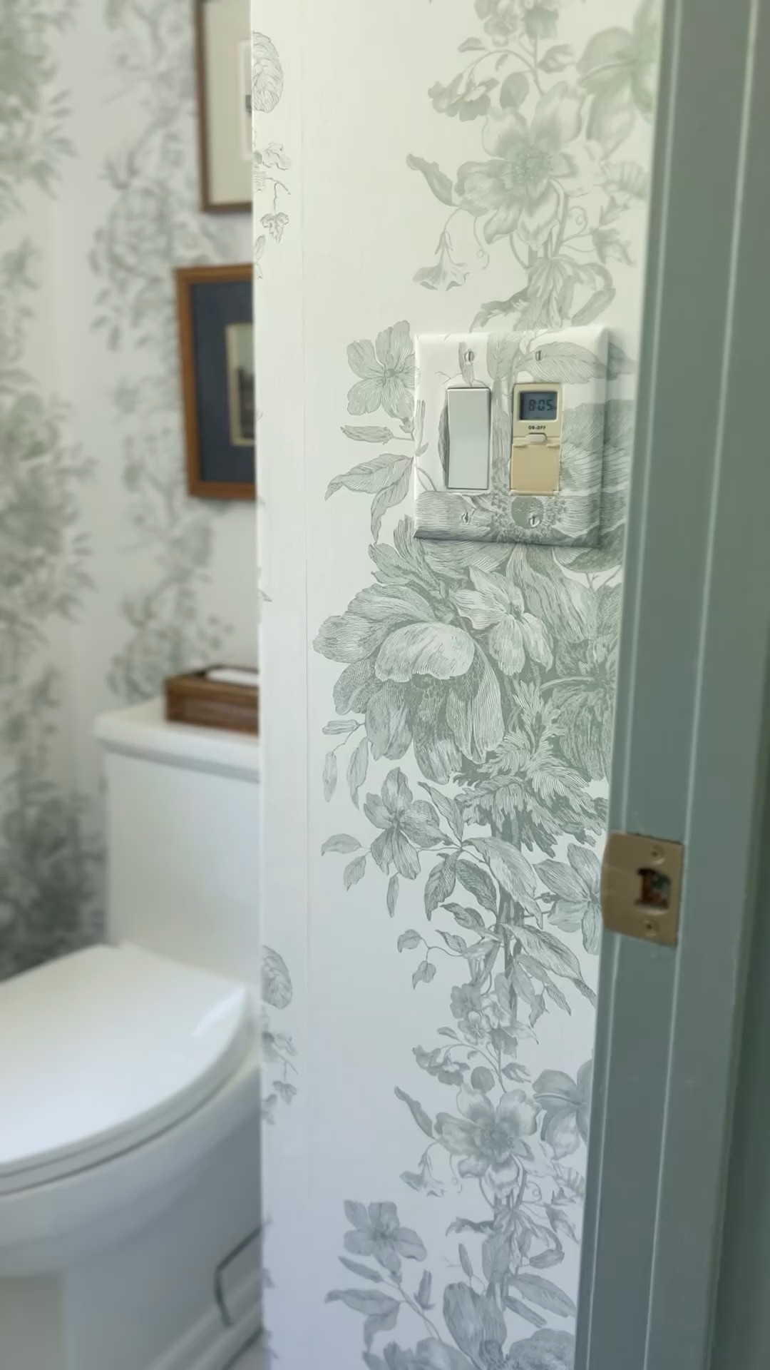 Available in many colors to customize to your home. I used the color sage for my bathroom. 

 