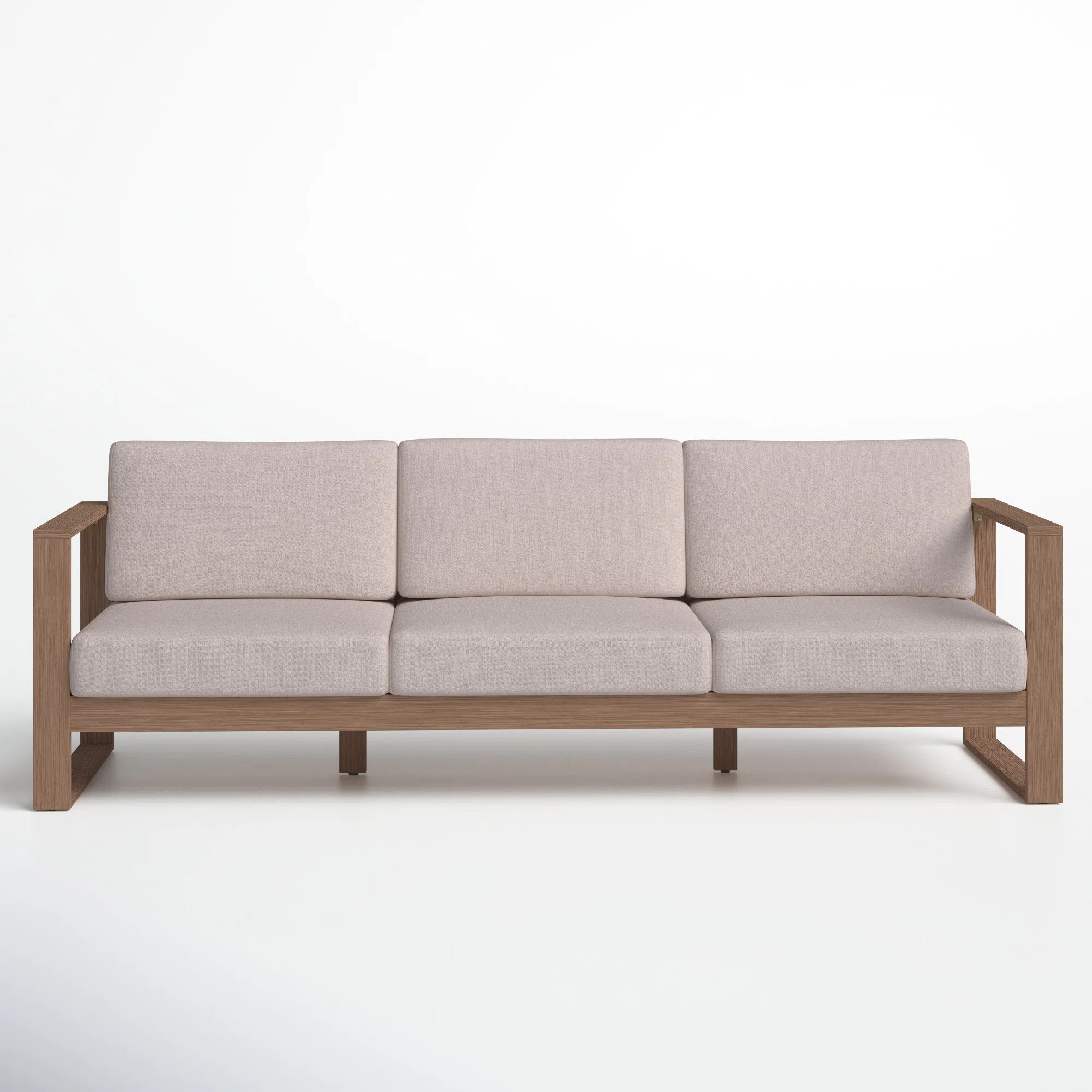 Gavina 91.5'' Eucalyptus Outdoor Patio Sofa | Wayfair North America