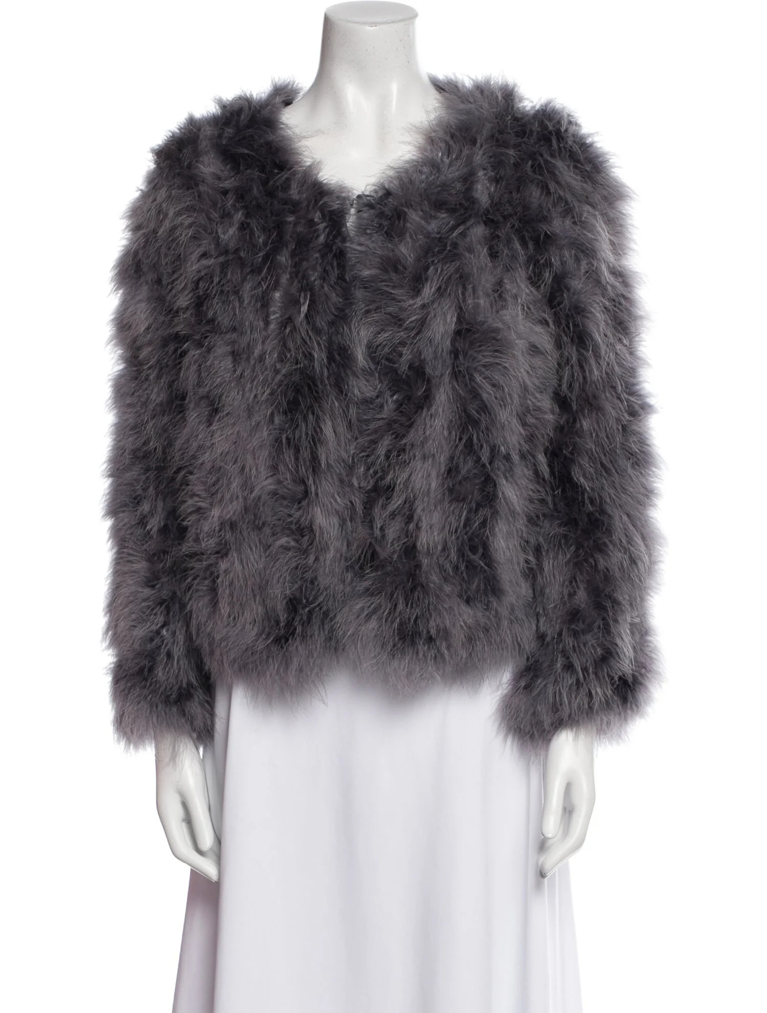 UGG Ostrich Feather Down Jacket - Grey Jackets, Clothing - WUUGG140076 | The RealReal | The RealReal