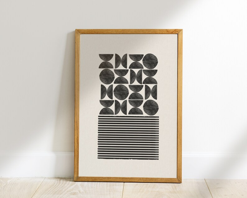 Mid Century Modern, Digital Download, Neutral Color Print, Dorm Wall Art, Beige Cream Paper, Bohe... | Etsy (CAD)