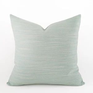 Light Spa Blue Melange Decorative Pillow Cover  Pale Aqua - Etsy | Etsy (US)