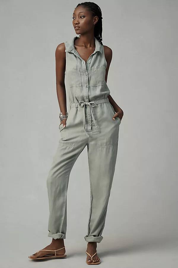 Cloth & Stone Sierra Linen Pocket Jumpsuit | Anthropologie (US)