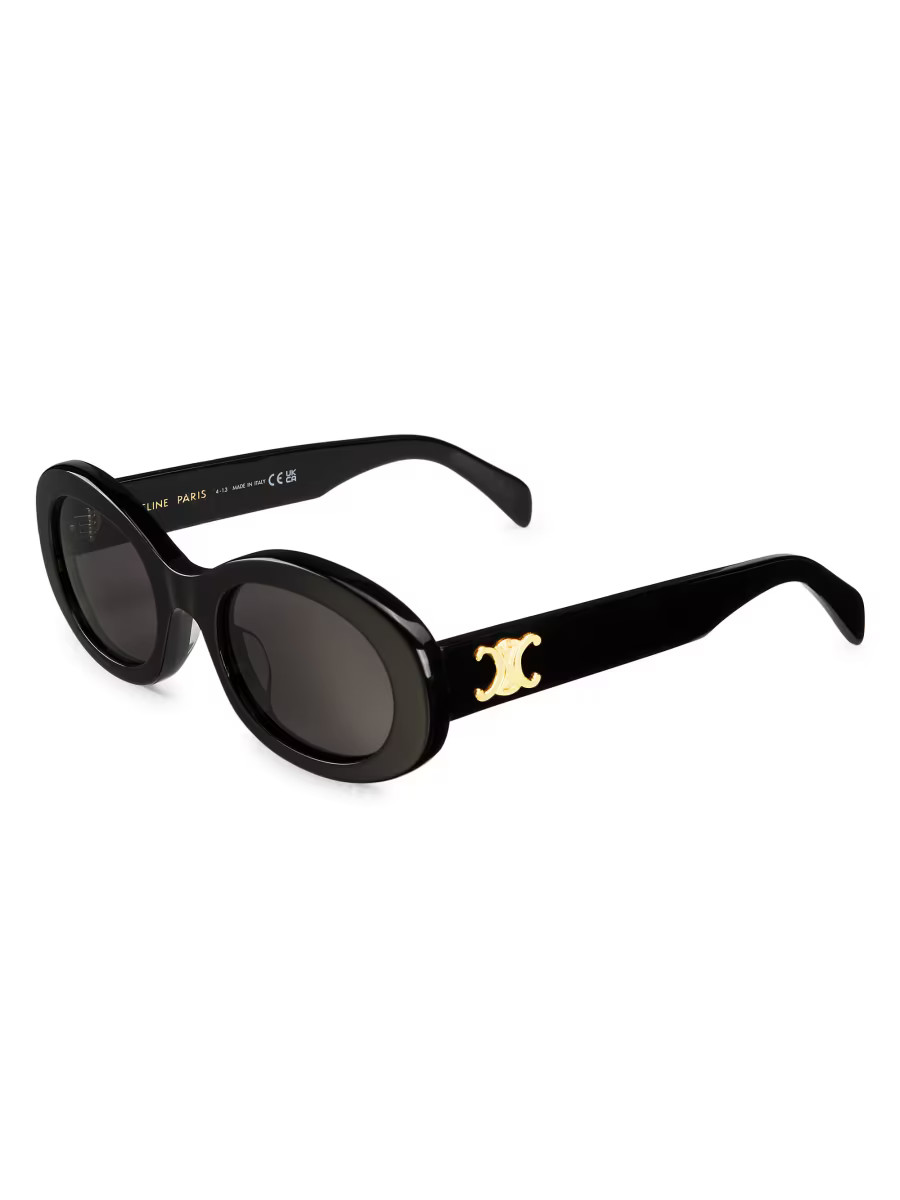 52MM Oval Acetate Sunglasses | Saks Fifth Avenue