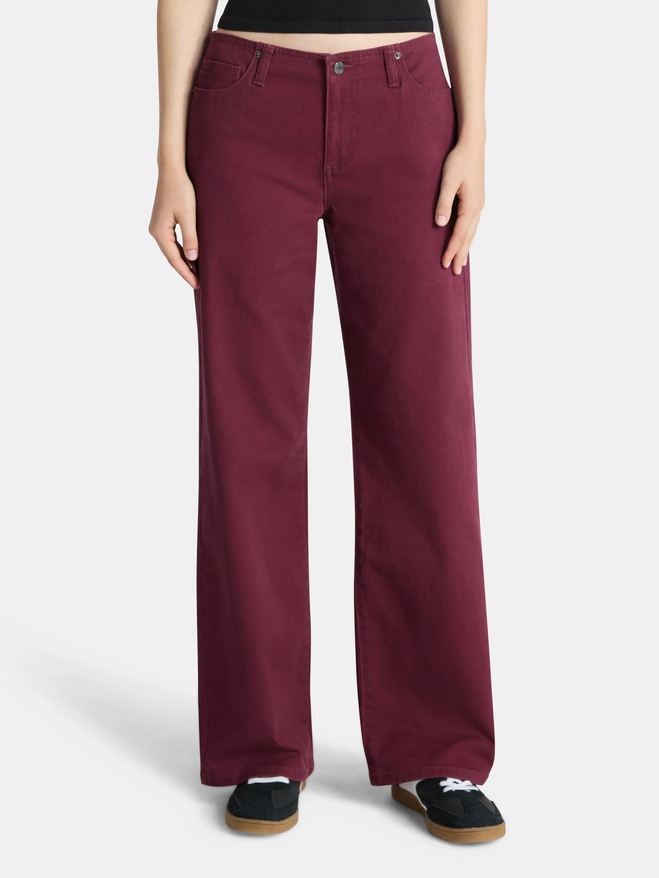 No Boundaries Baggy Wide Leg Jeans, 31.5'' Inseam, Women's | Walmart (US)