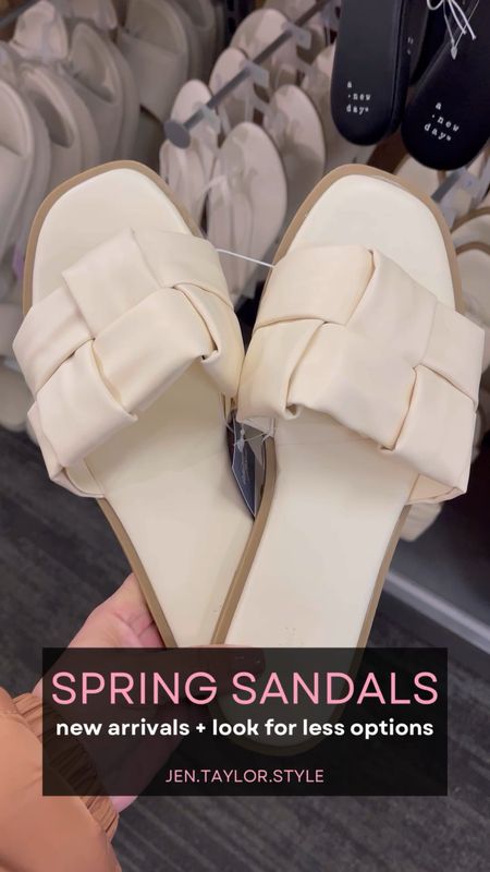 New spring sandals at Target! Lots of Sam Edelman look for less options! Grab them now for spring outfits, vacation outfits, and wedding guest outfits. Sellout risk is always high with Target sandals! 

#LTKfindsunder50 #LTKshoecrush #LTKSeasonal
