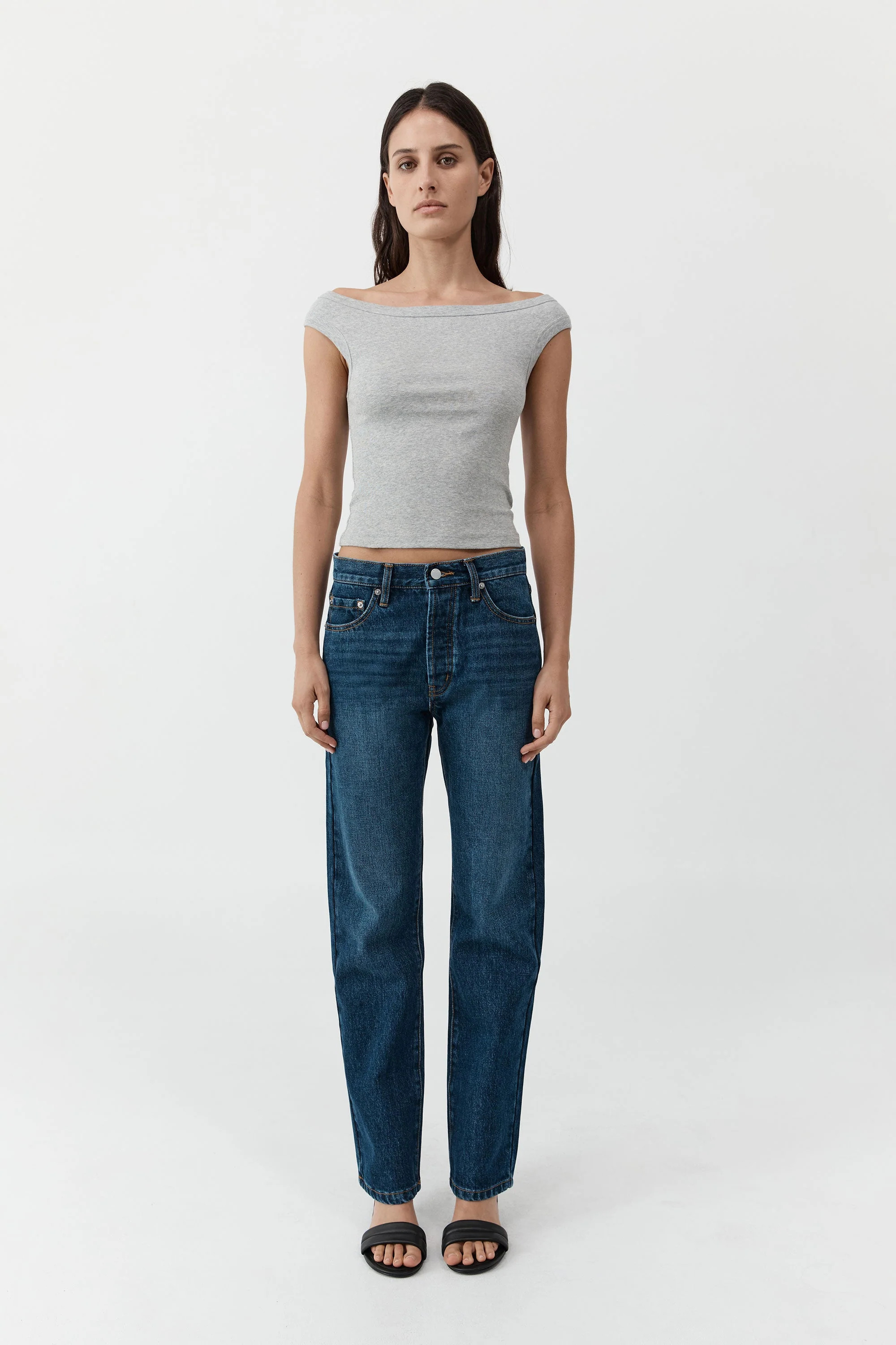 90s Straight Leg Jeans - Dark Indigo | St. Agni (US, UK, EU)