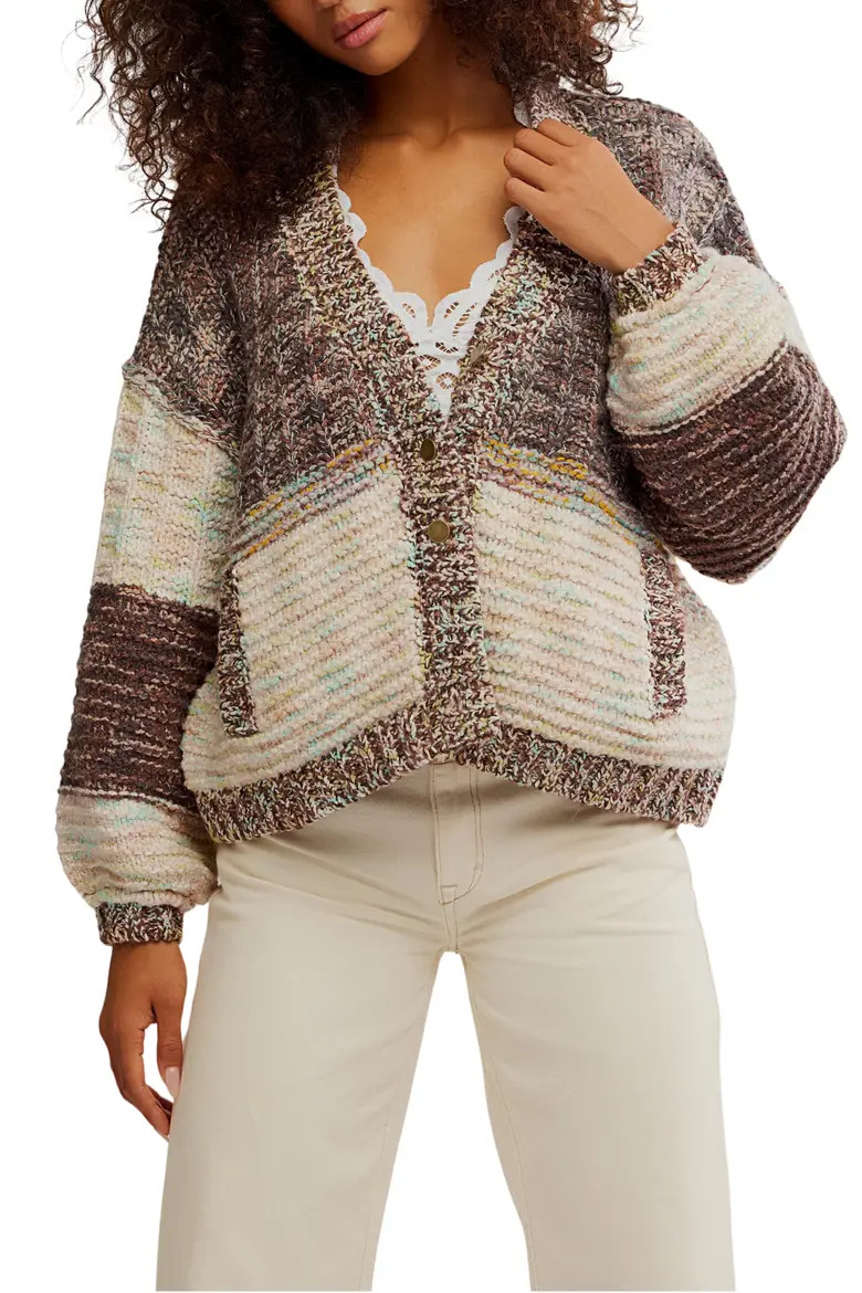 Free People Isabella Colorblock Cardigan (Women) | Nordstromrack | Nordstrom Rack