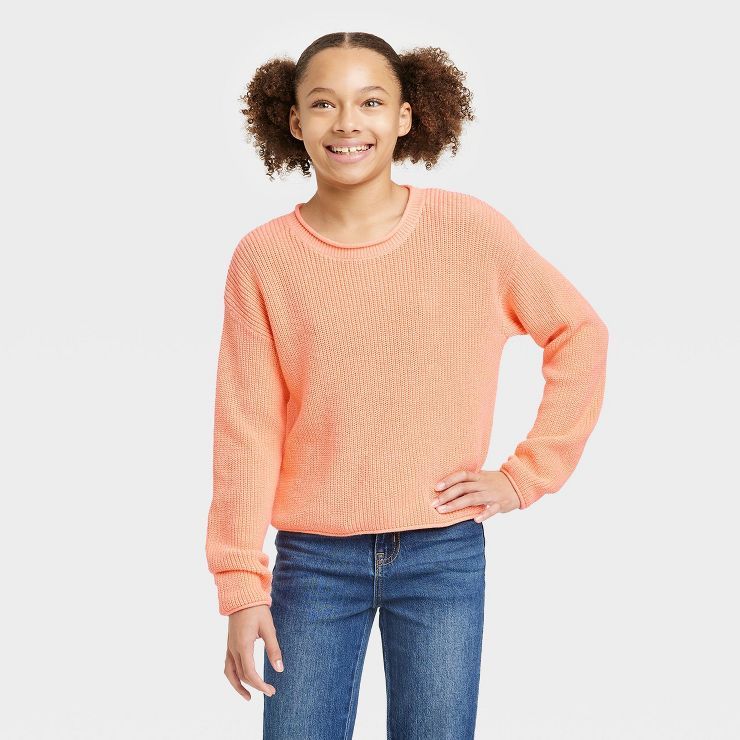 Girls' Pullover Sweater - Cat & Jack™ | Target