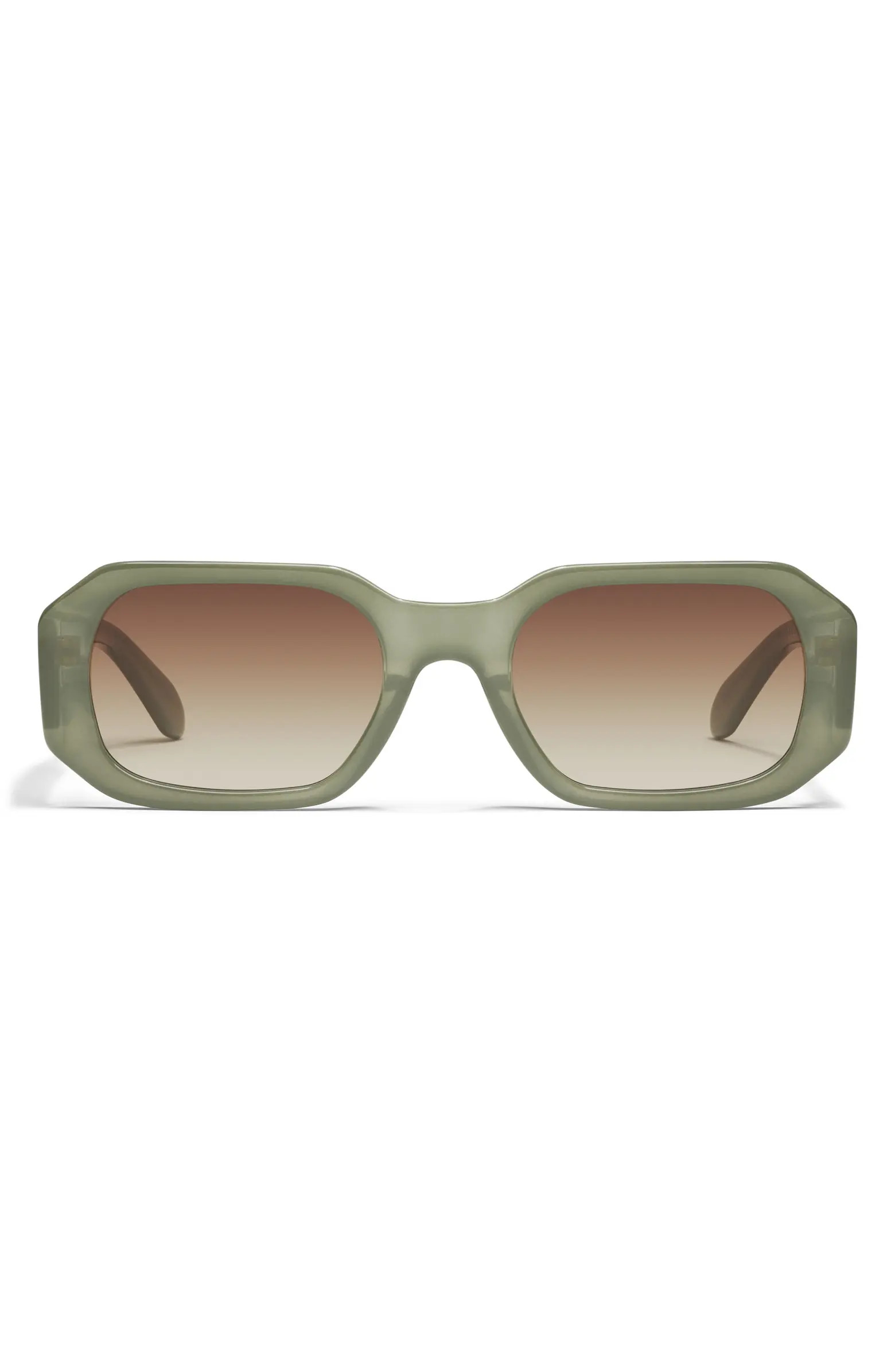 QUAY Hyped Up 53mm Gradient Square Sunglasses | Nordstrom | Nordstrom