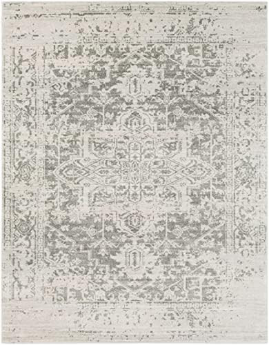 ARTISTIC WEAVERS Janine Vintage Medallion Area Rug 6'7 inch x 9' Grey | Amazon (US)
