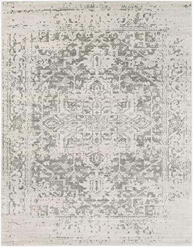 ARTISTIC WEAVERS Janine Vintage Medallion Area Rug 6'7 inch x 9' Grey | Amazon (US)