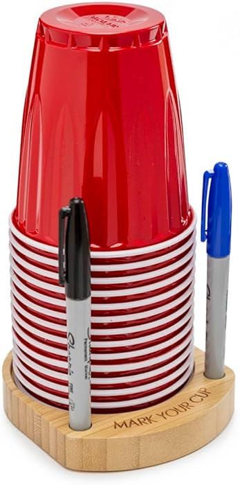 Party Cup Holder for 3-4" Cups - Hosting Essential to Prevent Mix-Ups & Reduce Waste - Sturdy Dri... | Amazon (US)