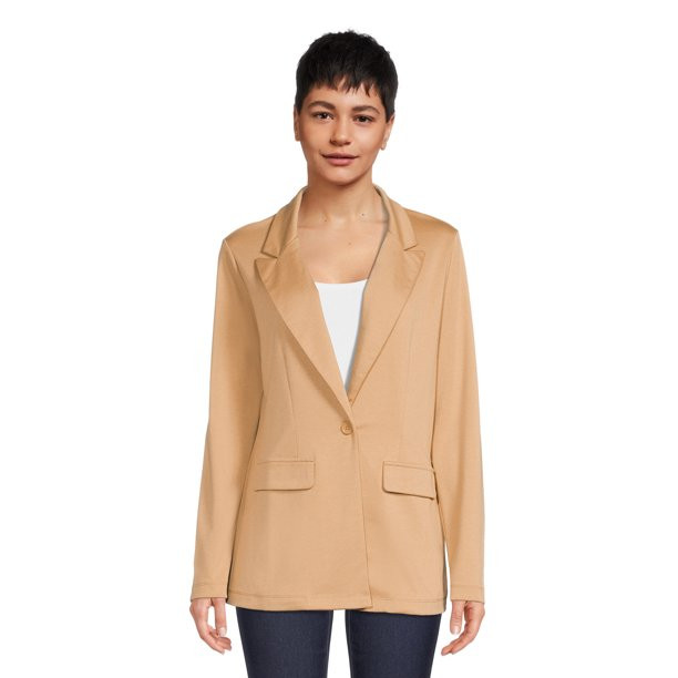 Self Esteem Juniors Oversized Blazer with Long Sleeves - Walmart.com | Walmart (US)