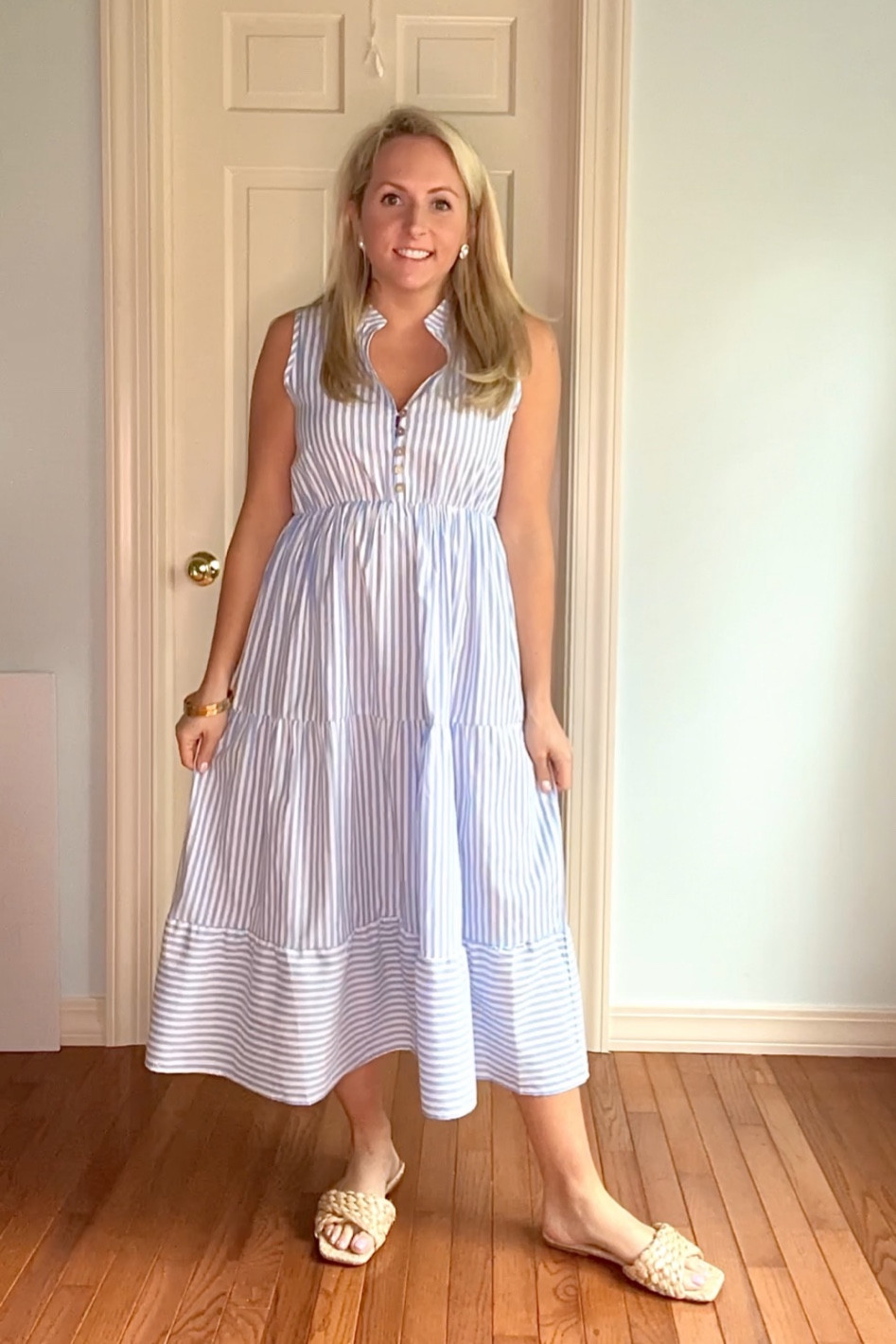 ~ How amazing is this classic striped dress for spring/summer?! I’m wearing the size Medium (I’m 5’2 and a size 6/8 for reference)! 

#LTKunder50