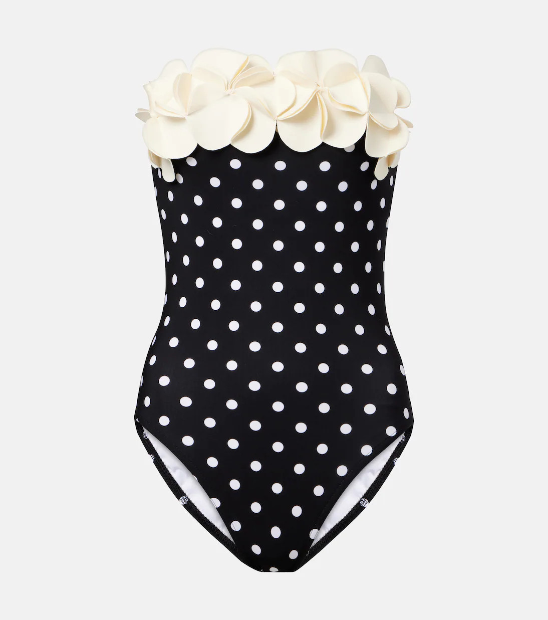 Floral-appliqué polka-dot swimsuit | Mytheresa (US/CA)
