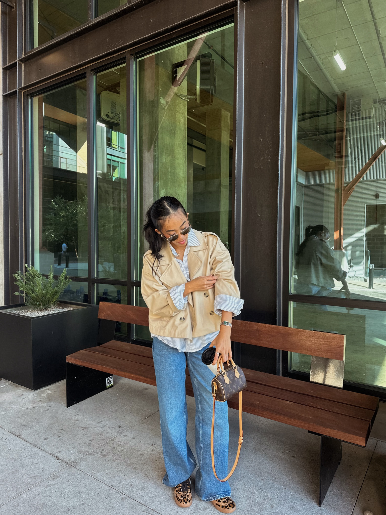 Fall outfit. Casual outfit. Straight leg jeans. Leopard sneakers. Cheetah sneakers. Mixed gold watch.

#LTKFindsUnder100 #LTKSaleAlert #LTKStyleTip
