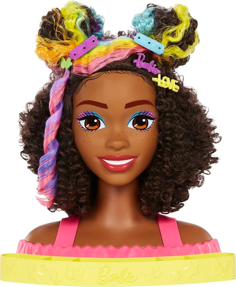 Barbie Totally Hair Styling Doll Head & 20+ Accessories, Color Reveal & Color-Change Pieces, Curl... | Amazon (US)