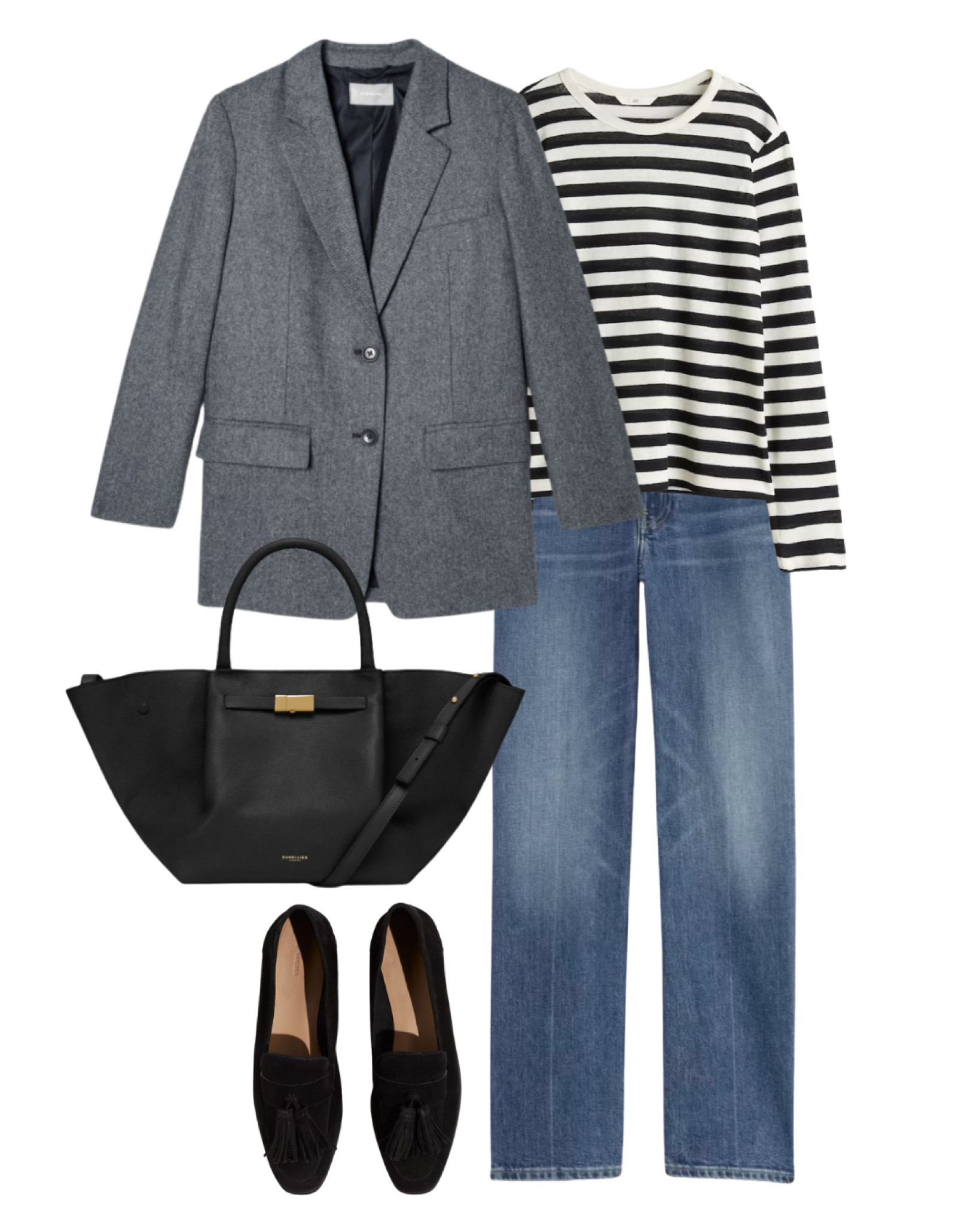 Wool blazer, striped top, suede loafers, fall outfits, autumn style 

#LTKStyleTip #LTKMidsize #LTKSeasonal