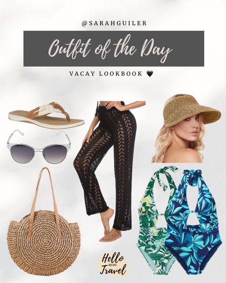 Resort wear. Swimsuit. Swimsuits. One piece swimsuit. Straw visor hat. Adore me. Straw bag. Beach vacation. Spring break. Vacay outfit. Vacation outfit. 

#LTKtravel #LTKswim #LTKSeasonal