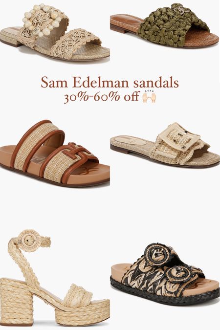 Sam Edelman sandals on sale! 30%-60% off!


#LTKSummerSales #LTKShoeCrush #LTKSaleAlert