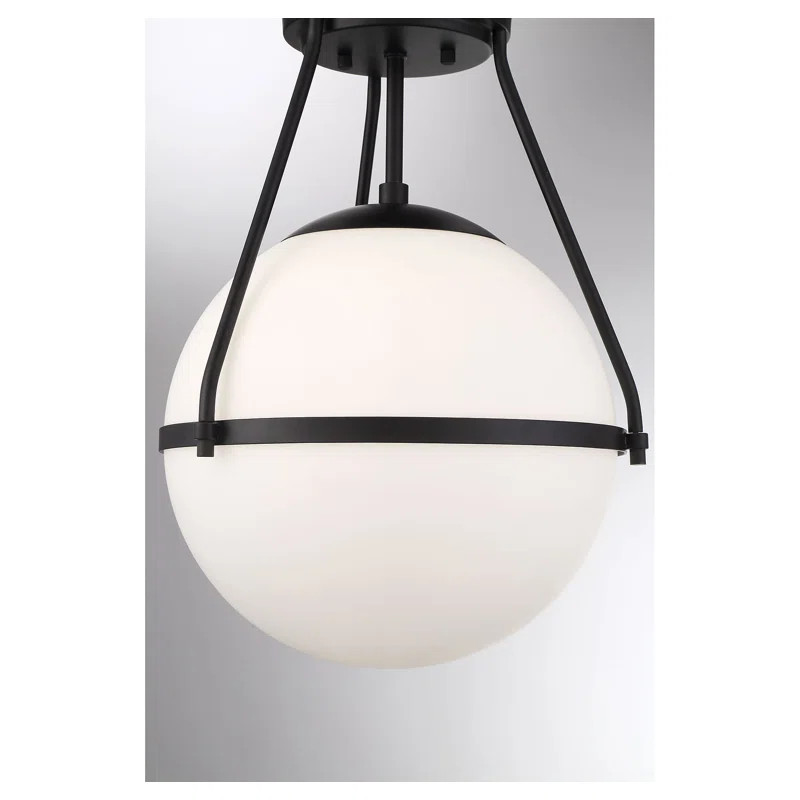 Amirah Glass Semi Flush Mount | Wayfair Professional