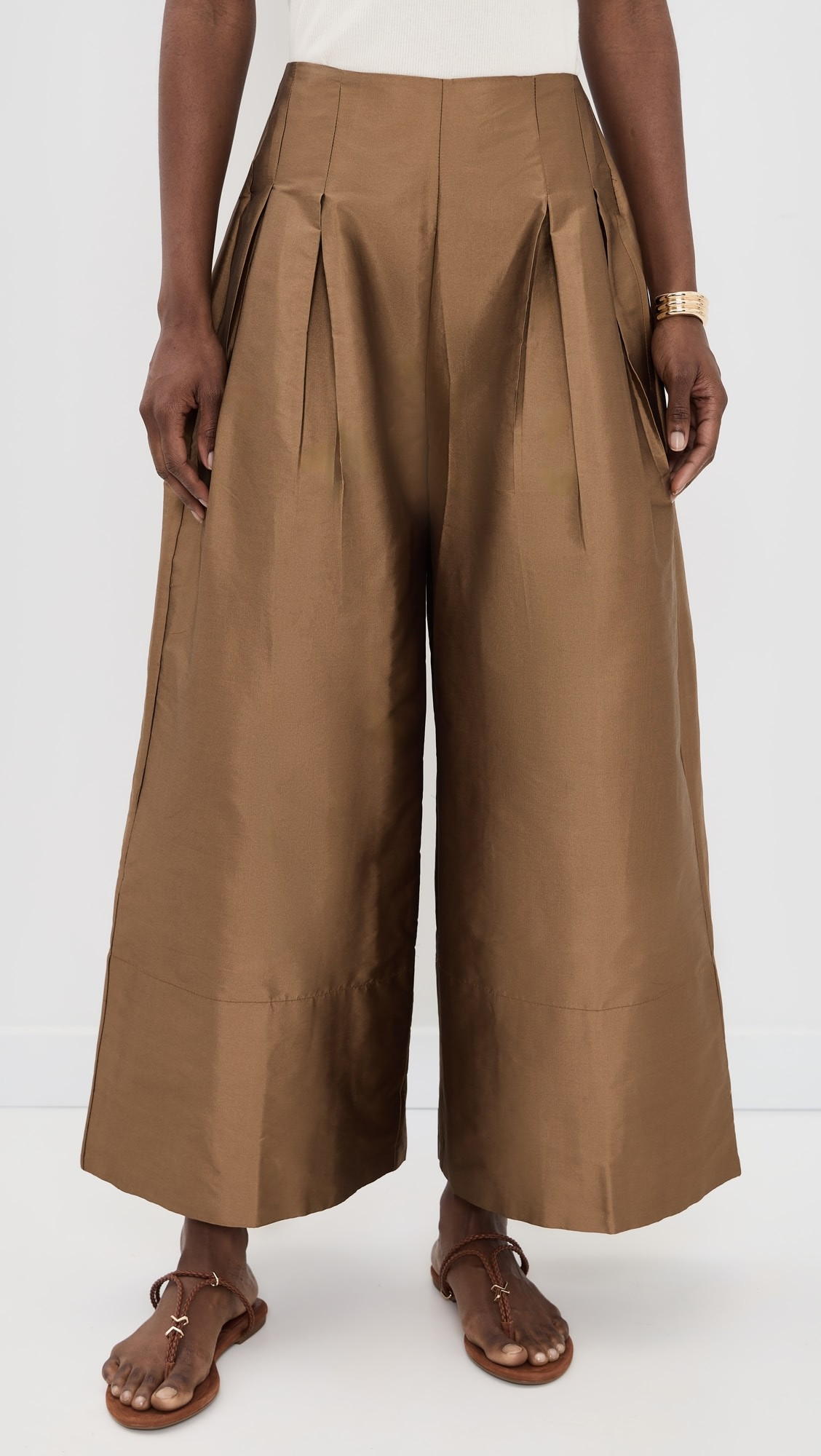 Chan Luu Techno Taffeta Trousers | Shopbop | Shopbop