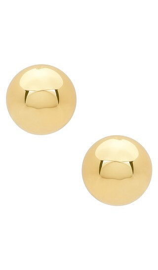 Lele Sadoughi Dome Button Earrings in Metallic Gold. | Revolve Clothing (Global)