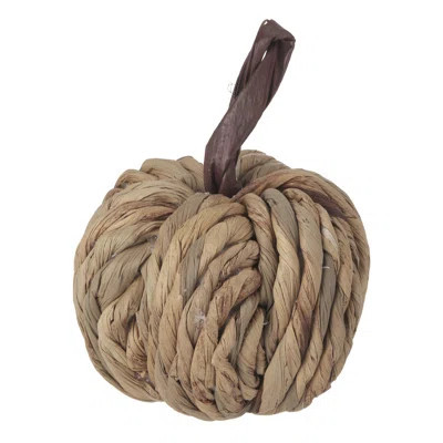 4.5" Rattan Weave Pumpkin | Wayfair North America