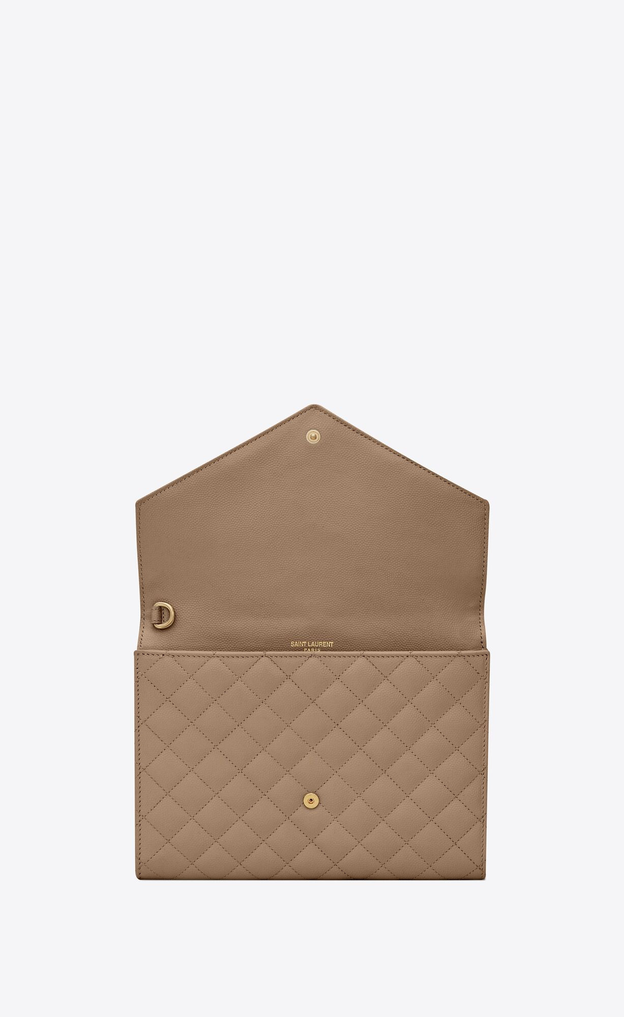 envelope flap pouch in mix matelassé grain de poudre embossed leather | Saint Laurent Inc. (Global)