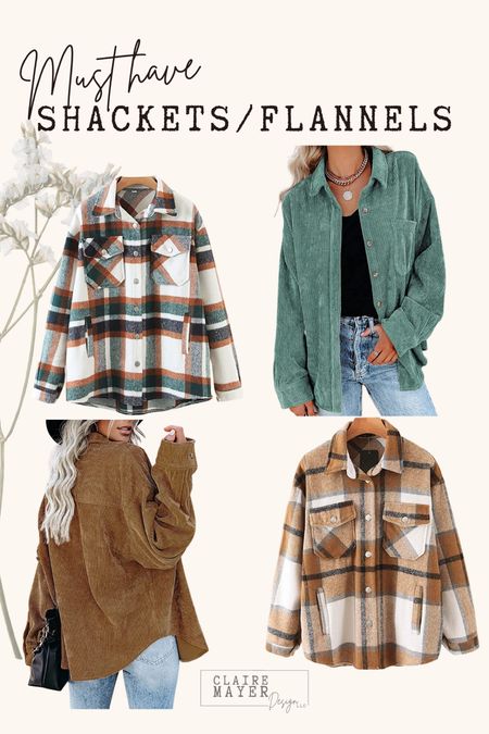 These flannels and shackets are perfect for fall and winter! Size up to layer them with warmer pieces underneath.  

#LTKstyletip #LTKunder50 #LTKSeasonal