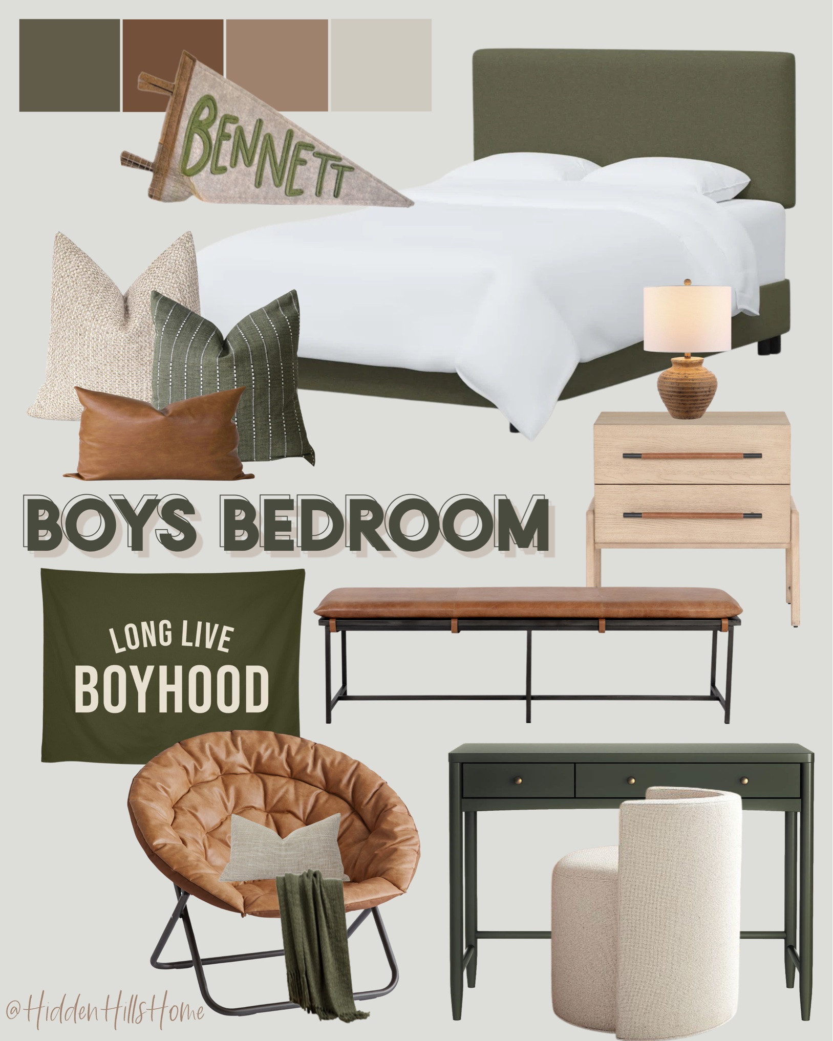 Boys room decor, boys bedroom mood board, home decor ideas, teen boys room design, masculine bedroom, nightstands, bedroom rug #boysroom

#LTKHome #LTKSaleAlert #LTKKids