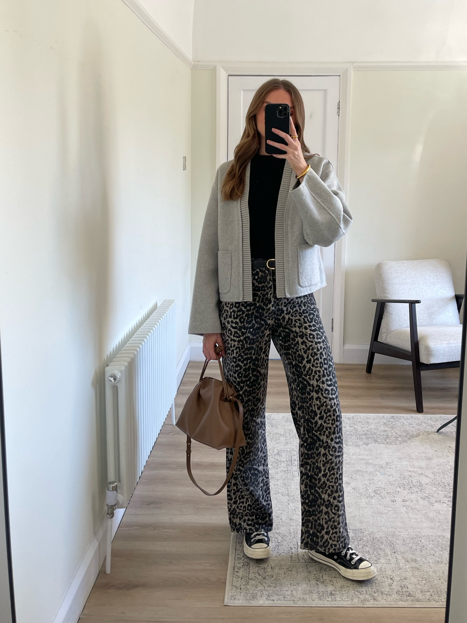 Grey jacket styling 
Black knitted t-shirt
Medium in the green Mint Velvet jacket
Size 8 in the New Look leopard jeans
Converse
Tan leather Karen Millen bag, EMILY15 for 15% off 



#LTKautumn #LTKuk #LTKeurope