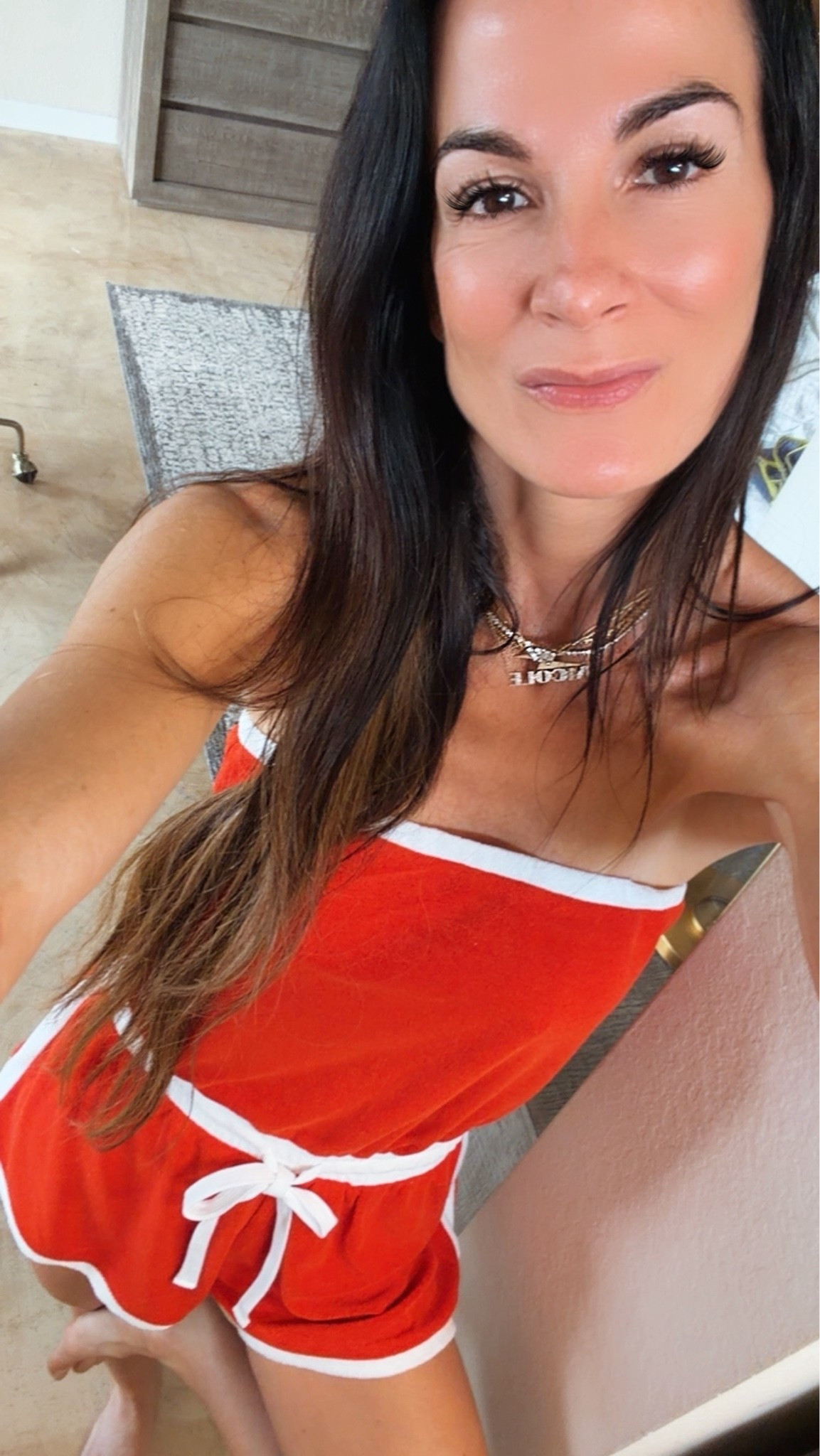 Friday fit done right 💋✨
This little terry romper is giving sporty, flirty, and “yes I absolutely planned this cute outfit just to run errands” energy 😂❤️ The easiest throw-on-and-go look that still looks put together.

Wearing XXS

#FridayStyle
#ResortCasual
#SportyChicStyle
#SummerStyleInspo
#NicoleColeeStyle

#LTKdayinmylife #LTKgrwm #LTKootd