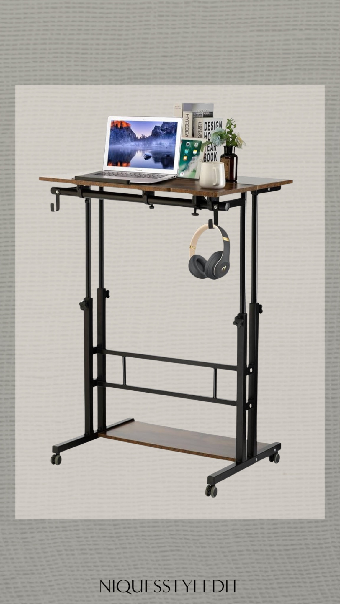 This adjustable desk can move around from room to room and allows you to sit or stand. Office Desk or Home Desk, wherever you put it, it’s perfect and an amazing price.  


Adjustable desk. Practical office furniture. Holiday gift. Home decor. Home office furniture. #homefurniture #officedesk #amazonhome 

#LTKcasa #LTKfamily #LTKgiftguide