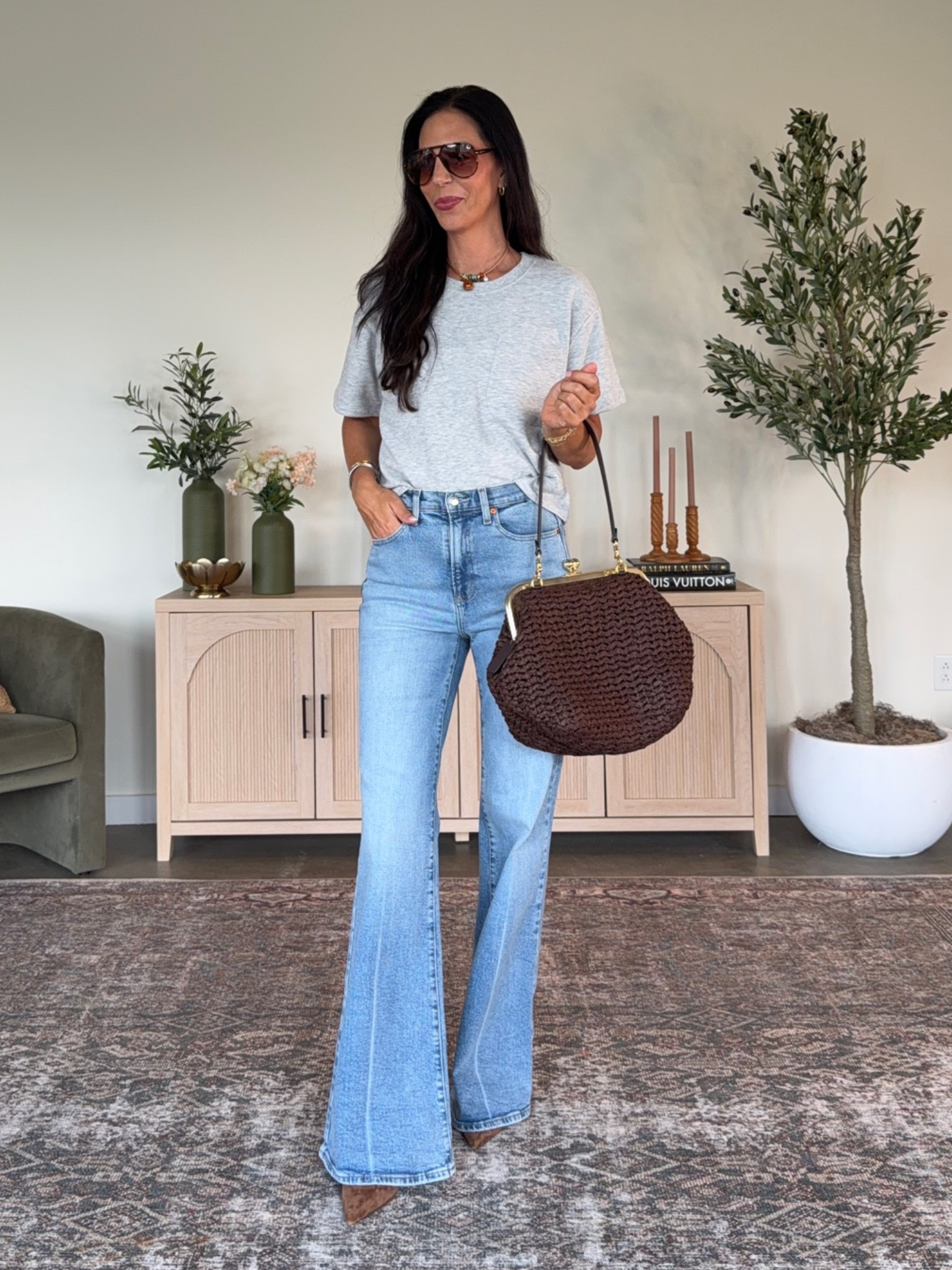 Stop Scrolling… These Are $40
✔ Designer vibes
✔ Two washes
✔ Three lengths
✔ So comfortable

Size 4 long in denim 
Top is a small - size up if between

#LTKU #LTKootd #LTKOver40