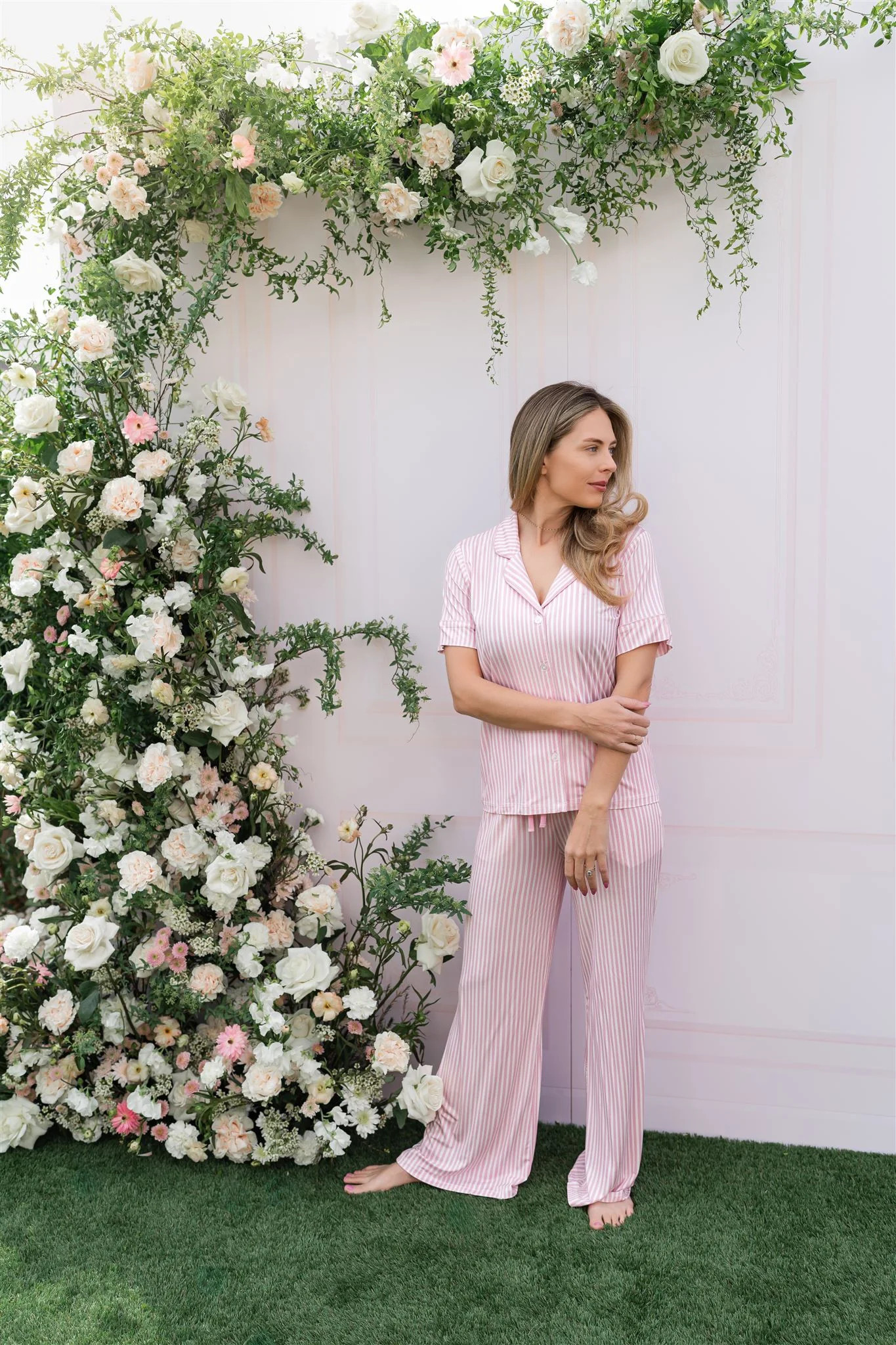 Pink Stripe Women's Set | In My Jammers