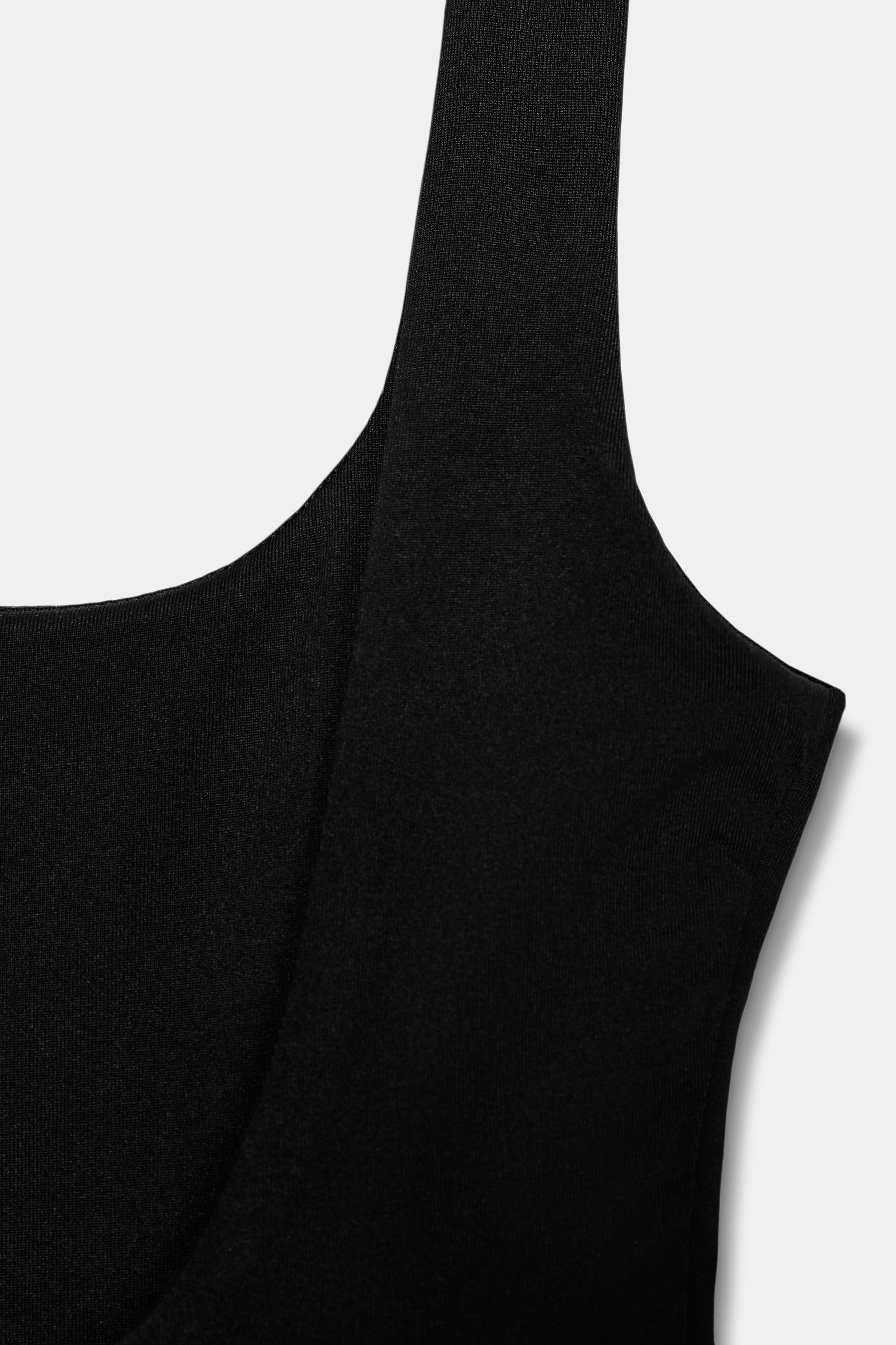 SQUARE NECK STRETCH BODYSUIT | Zara US